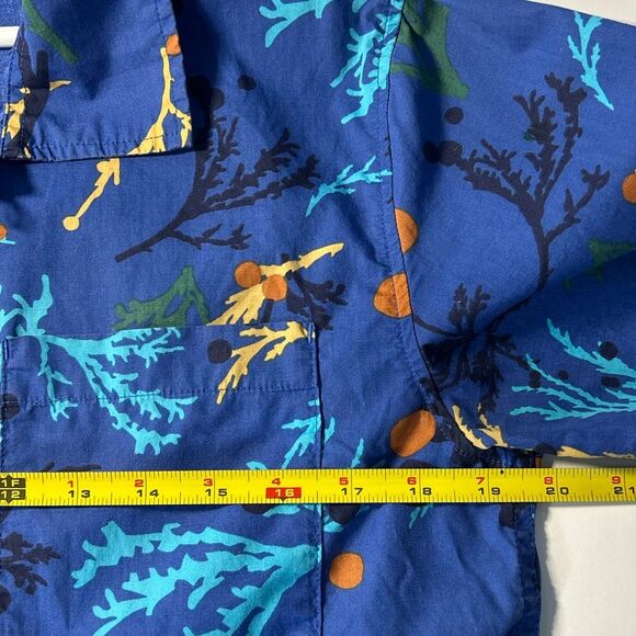 Topo Designs Men’s Small Tour Floral Custom Illustrated Print Button Down Shirt - Picture 9 of 11